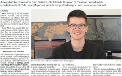 Un étudiant primé pour son court-métrage en 3D