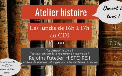 Atelier histoire