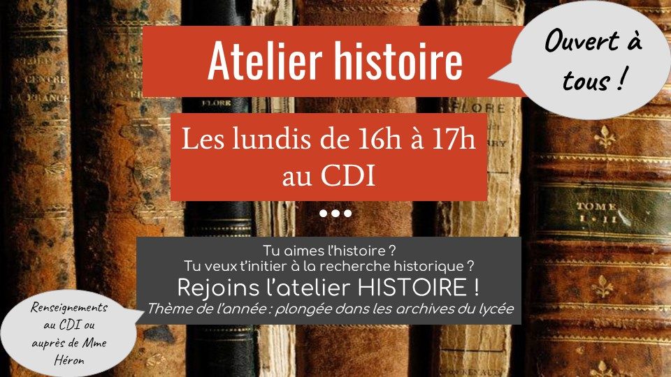 Atelier histoire