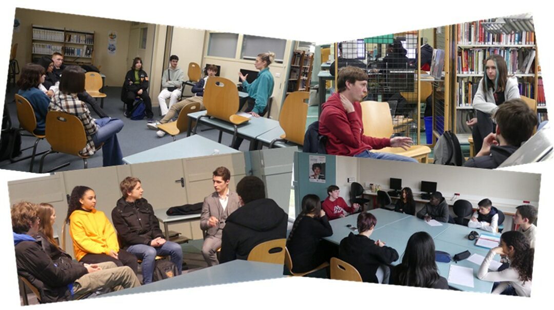 Intervention d’étudiants de l’UA d’Angers auprès des élèves de Première dans le cadre du dispositif Thélème.