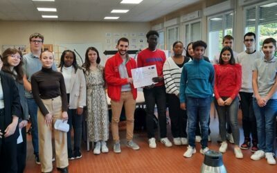 Les élèves de 2nde Bac pro Agora du lycée Europe s’investissent pour le Téléthon.