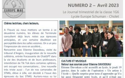 EUROPE MAG NUMERO 2 – Avril 2023 Le Journal trimestriel de la classe 1G6