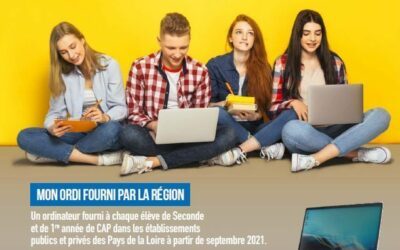 La Région offre un ordinateur aux élèves de Seconde et de 1ère année de CAP